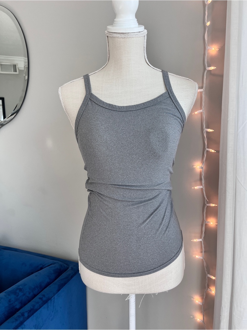 no boundaries grey basic tank size xs